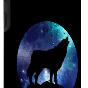 Galaxy S20+ Wolf Galaxy Space Cosmic Howling Wolves Wolf Lover Gift Case