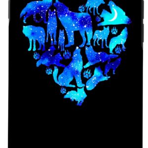 iPhone SE (2020) / 7 / 8 Wolf Lover Valentine Heart Just Girl Who Loves Wolves Space Case