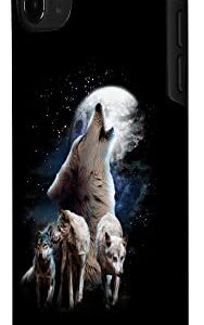 iPhone 11 Pro Space Wolves Cosmic Snow Wolf Howling At Moon Case