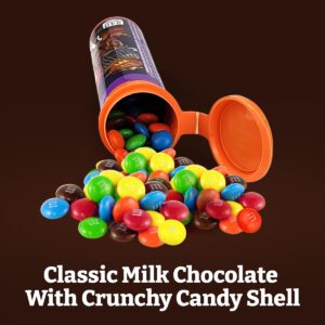 M&M Minis Milk Halloween Chocolate Candy Spooky Edition - Sweet Milk Peanut Chocolate Halloween Mini M&Ms Bulk Tubes Encased in Vibrant Candy Shell Colors - Melt in Your Mouth Snacks for Kids - 6 Pack