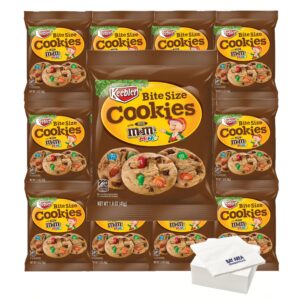 Keebler M&M Cookies, 1.6oz Pouches, 12 Count with Bay Area Marketplace Napkins