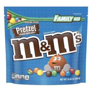 m&m's pretzel chocolate candies, 15.4 oz