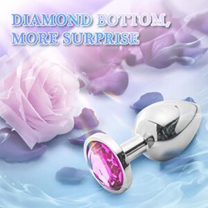 Anal Plug Adult Sex Toy,Jeweled Anal Toys Adult Sex Toys Games Butt Plug,Personal Anal Plug Sex Toy for Adult Women,Men and Couples,Rose Sex Toy G Spot Anal Beads Anal Toy