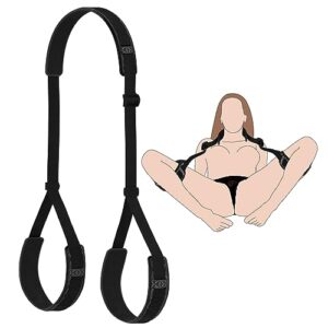 bdsm sex bondage leg straps sex rope, adjustable neck to ankle/thigh cuff, bed restraints set sex bondaged restraints set for sm sex game play sex toys for couples women adult