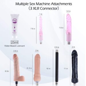 Sex Machine Thrusting Machines for Men Women,Love Machine Device Gun with 6 Attachments,3 XLR Connector Fucking Machine for Solo and Couples