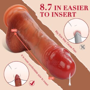 HIVEFUN Thrusting Vibrating Dildo Vibrator Adult Sex Toys, Remote Control Realistic Vibradores Dildos Sex Machine with Suction Cup, Lifelike Silicone Thick G spot Anal Couple Sex Toy for Women and Men