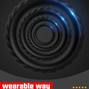 Dovelo Silicone Penis Rings kit, 4 Different Sizes Cock Rings for Men Sex Toy, Adult Sex Toys & Games