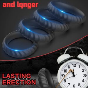 Dovelo Silicone Penis Rings kit, 4 Different Sizes Cock Rings for Men Sex Toy, Adult Sex Toys & Games