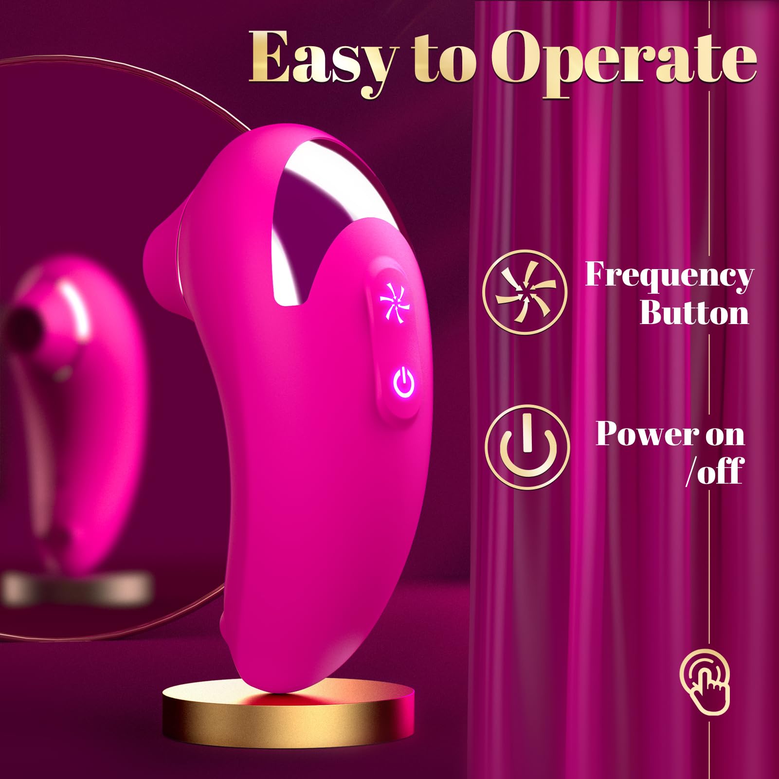 Gasevimo Vibrator Adult Sex Toys for Women - Upgraded Sex Toys Sucking Vibrators Adult Toys, 9 Sucking & Vibrating Rose Sex Toy Nipples Clitoral Stimulator Adult Toy for Female Adults Couples