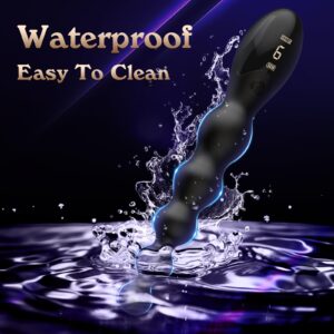 Male Sex Toys Anal Beads Butt Plug - Adult Toys Anal Toys Sex Toys for Men Adult Toy Sex Toy Anal Vibrators Graduated & Display Design Anal Toys Dildo Prostate Massager with 9 Vibration Modes