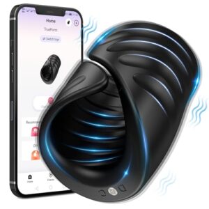 male sex toys for men - male masturbator penis training vibrator with app control, vibrating sex toy strokers glans trainer stimulator, mens sex machine masturbators adult sex toys & games