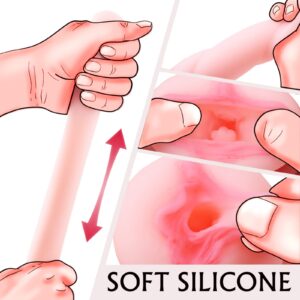 【Mature Women】 Ultra-Stretchy Masturbators Egg,Handheld Male Masturbators Cup with Softer Wrapped, Realistic Pocket Pussy Stroker with Strong Suctions, Adult Sex Toy for Men with 3D Lifelike Vagina