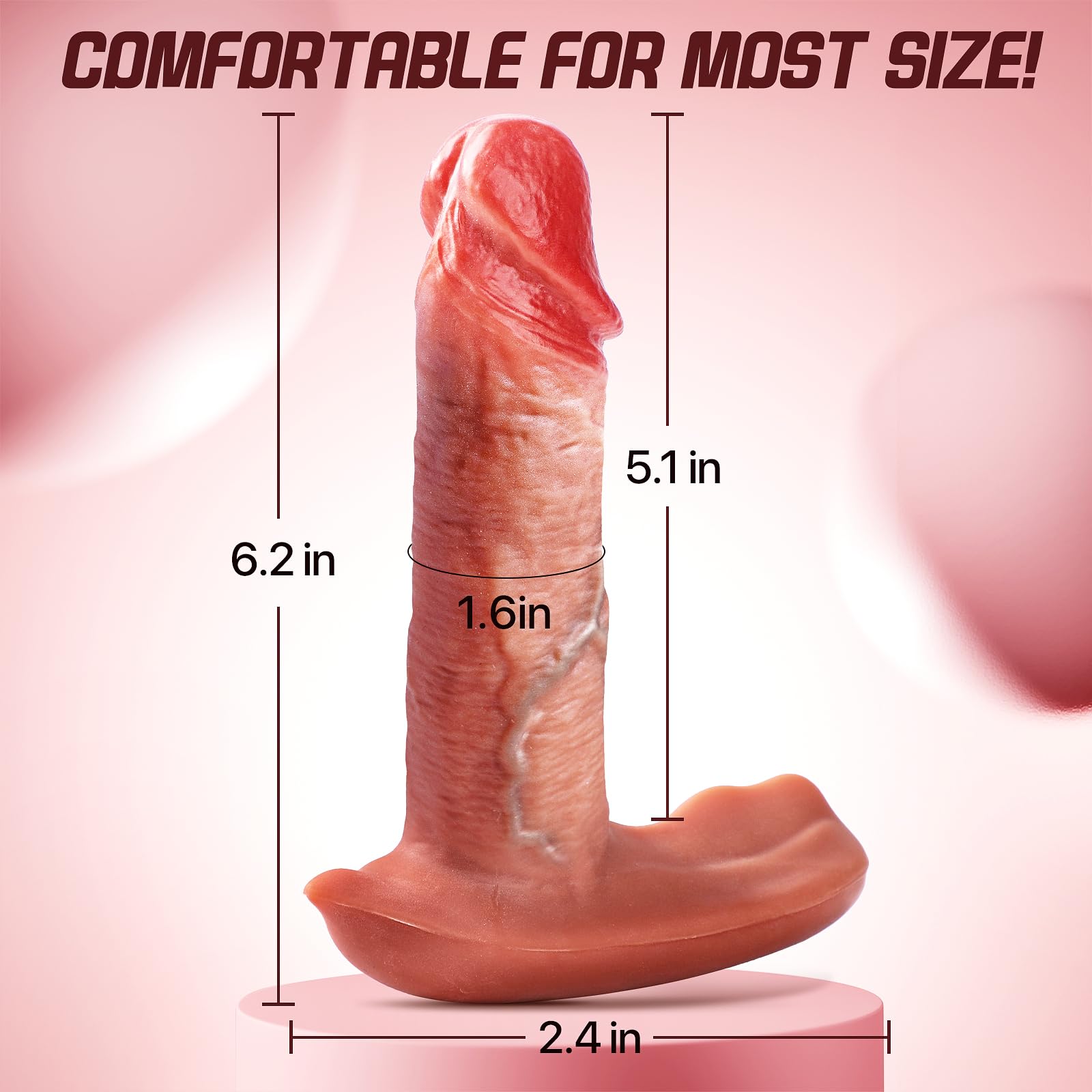 Wearable Vibrator Thrusting Dildo Adult Sex Toys - Vibrater Sex Toy Women Anal Dildos Remote Control Vibrators Adult Toys Wearable Dildo Anal Toys Sex Machine with 7 Thrusting & Vibrating Sex Swing