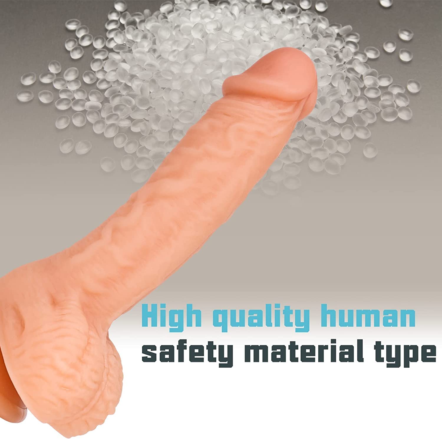 Vikkiy 7.3 Inch Realistic Dildo Feels Like Skin Body-Safe Material G spot Stimulator Dildos with Strong Suction Cup for Hands-free Play Sex Toys for Adult