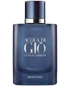 giorgio armani acqua di gio profondo for men eau de parfum spray 4.2 ounces, blue