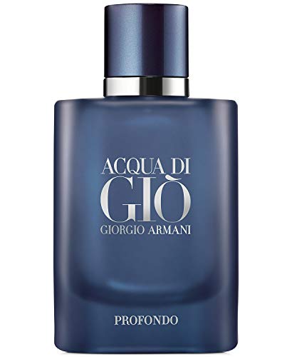 GIORGIO ARMANI Acqua Di Gio Profondo for Men Eau De Parfum Spray 4.2 Ounces, blue