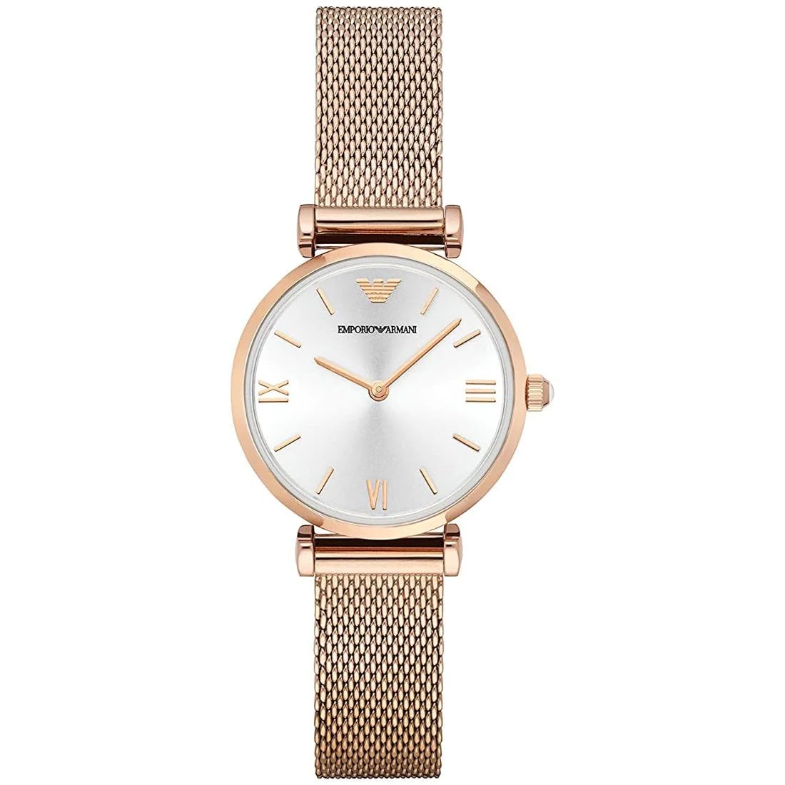 Emporio Armani Women's Rose Gold-Tone Stainless Steel Watch (Model: AR1956)