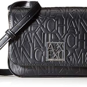 A|X ARMANI EXCHANGE womens Liz - Small Strap Shoulder Bag, Neroblack, One Size US