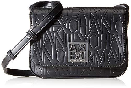 A|X ARMANI EXCHANGE womens Liz - Small Strap Shoulder Bag, Neroblack, One Size US