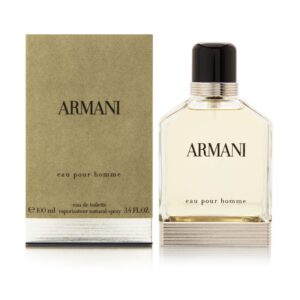 eau pour homme by giorgio armani | eau de toilette spray | fragrance for men | an elegant, timeless scent with notes of bergamot, coriander, and vetiver | 100 ml / 3.4 fl oz