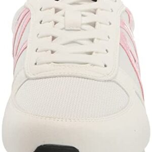 A | X ARMANI EXCHANGE Women's AX Rio Logo Sneakers, Opt. White + Lilac, 11