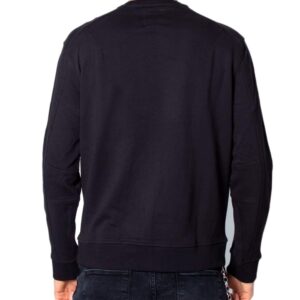 A｜X ARMANI EXCHANGE Men's Icon Project Embroidered Pullover Sweatshirt, Black, M