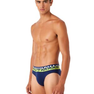 Emporio Armani Men's Megalogo Brief, Ink