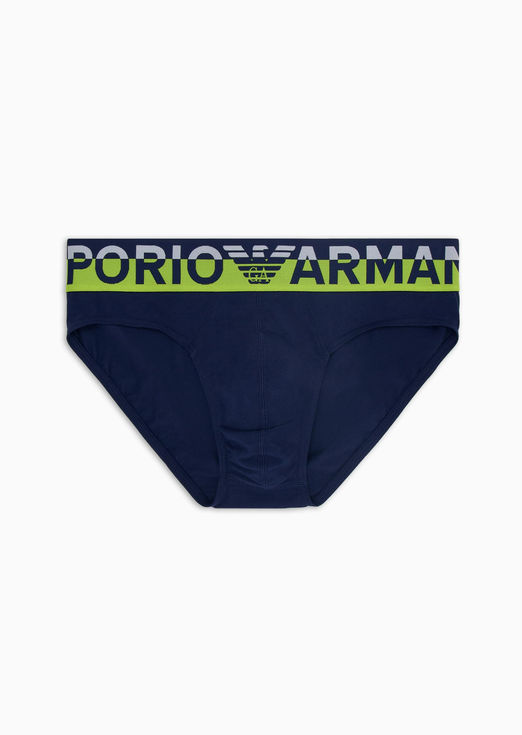 Emporio Armani Men's Megalogo Brief, Ink