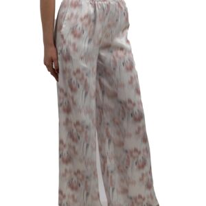 A｜X ARMANI EXCHANGE Women's Print Pants, Opt. White Secret Garden, 14