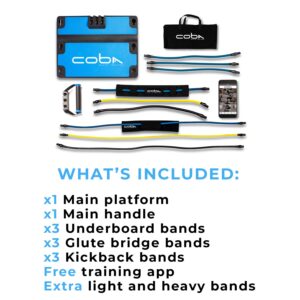 COBA Board GLUTE Trainer - Full Home Workout System, Core & Booty Exercise Machine, Portable Home Gym Resistance Band Full Body Trainer