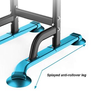 SogesPower Power Tower Dip Station Pull Up Bar for Home Gym Adjustable Height Strength Training Workout Equipment