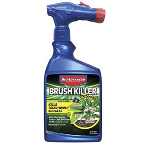bioadvanced brush killer plus, ready-to-spray, 32 oz – kills tough brush roots & all, kills poison ivy