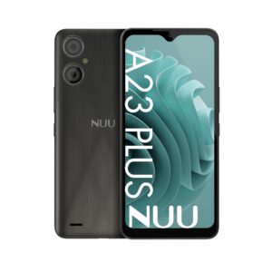 nuu a23plus basic cell phone for at&t, t-mobile, cricket, mint mobile, metro, 64g/3gb 6.3" 4g lte, q link, hello mobile dual sim, black, 365 days us warranty with detachable & replaceable battery