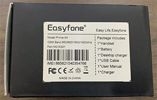 Easyfone T6 4G Picture Button Cell Phone for Seniors and Kids | Easy-to-Use | Clear Sound | Easy Charging Dock | SOS Button | SIM Card Included | Good for Dementia, Alzheimer's and Kids (T6)