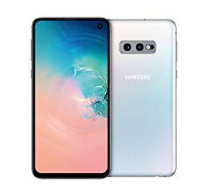 Samsung Galaxy S10e (128GB, 6GB) 5.8" AMOLED, Snapdragon 855, 4G LTE Fully Unlocked (AT&T, Verizon, T-Mobile, GoogleFi) G970U (Fast Car Charger Bundle, Prism White)