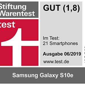 Samsung Galaxy S10e (128GB, 6GB) 5.8" AMOLED, Snapdragon 855, 4G LTE Fully Unlocked (AT&T, Verizon, T-Mobile, GoogleFi) G970U (Fast Car Charger Bundle, Prism White)