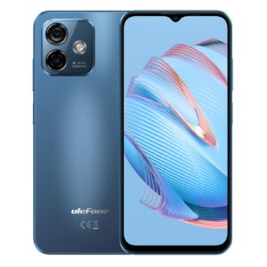 ulefone unlocked cell phones, note 16 pro 12gb + 128gb, 8-core, 6.52" hd+ display unlocked smartphone, android 13, 50mp + 8mp, 4400 mah, dual 4g lte, fingerprint/face detection, t-mobile, blue