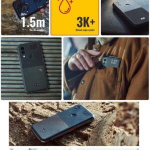 CAT S62 T-Mobile - 4G Rugged Smartphone (IP68, MIL SPEC 810H, Super Bright 5.7" FHD+ Display, 4000mAh Battery, 4GB RAM / 128 GB ROM) - Black