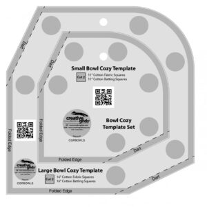 creative grid bowl cozy template set - cgrbowls