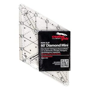 Creative Grids 60 Degree Mini Diamond Ruler - CGR60DIAMINI