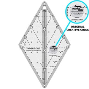 Creative Grids 60 Degree Mini Diamond Ruler - CGR60DIAMINI