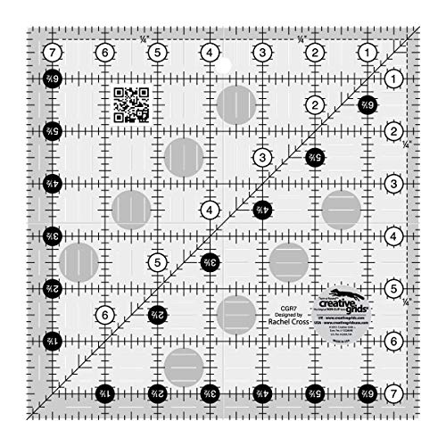 Creative Grids Quilt Ruler 7-1/2in Square - CGR7