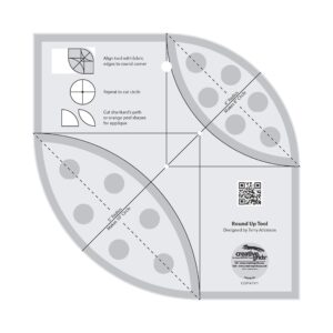 creative grids round up tool and quilting ruler - cgratk1