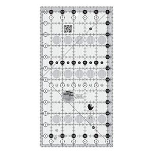 creative grids quilting ruler template - left handed 6.5" x 12.5" - cgr612left