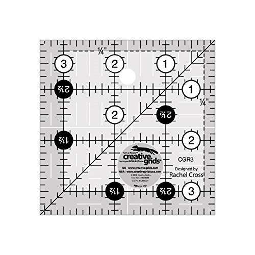 Creative Grids Quilt Ruler 3-1/2in Square - CGR3