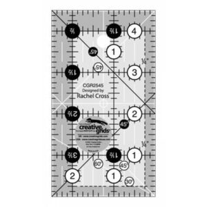 creative grids quilt ruler 2-1/2in x 4-1/2in rectangle