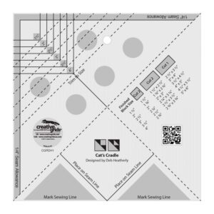 creative grids cat's cradle tool quilt ruler - cgrdh1