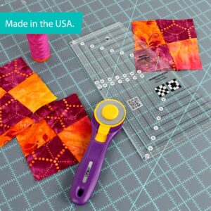 Creative Grids Straight Out Of Line 6in x 10in Quilt Ruler - CGRKA3