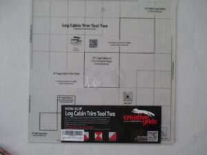 creative grids log cabin trim tool two 6in & 12in blocks quilt ruler - cgrjaw2