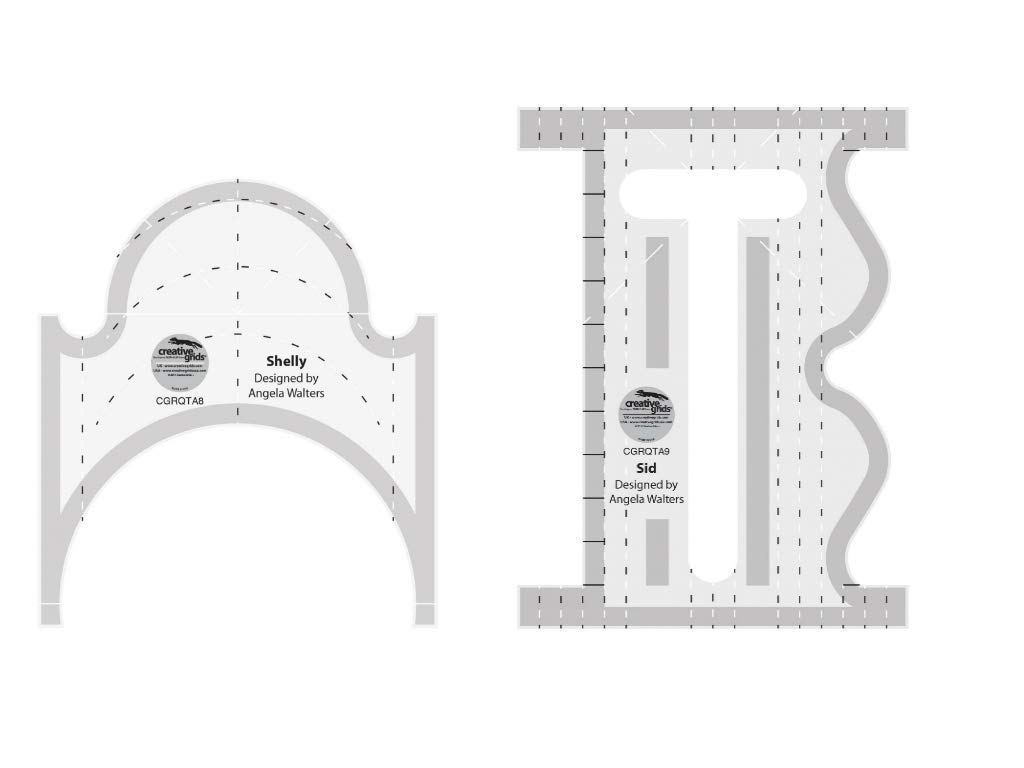 Creative Grids Machine Quilting Tool 2 Pack - Shelly & Sid